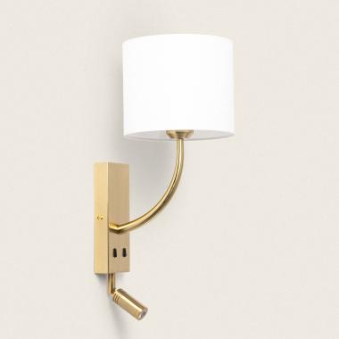 Candeeiro de Parede com Luz de Leitura 2.5W Metal Gold-Teylo