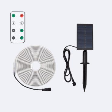 Fita LED Exterior Solar 24V DC SMD2835 60 LED/m 5m IP65 Largura 12 mm Corte 100 cm RGB