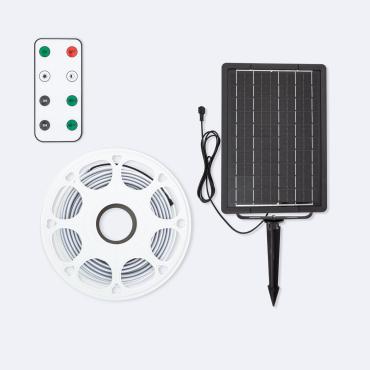 Fita LED Exterior Solar 24V DC SMD2835 60 LED/m 20m IP65 Largura 12 mm Corte 100 cm RGB