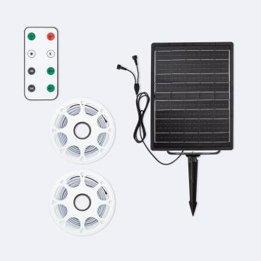 Fita LED Exterior Solar 24V DC SMD2835 60 LED/m 50m IP65 Largura 12 mm Corte 100 cm RGB