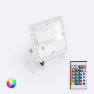 Foco Projetor LED 20W RGB IP65 S2 Pro com Comando IR