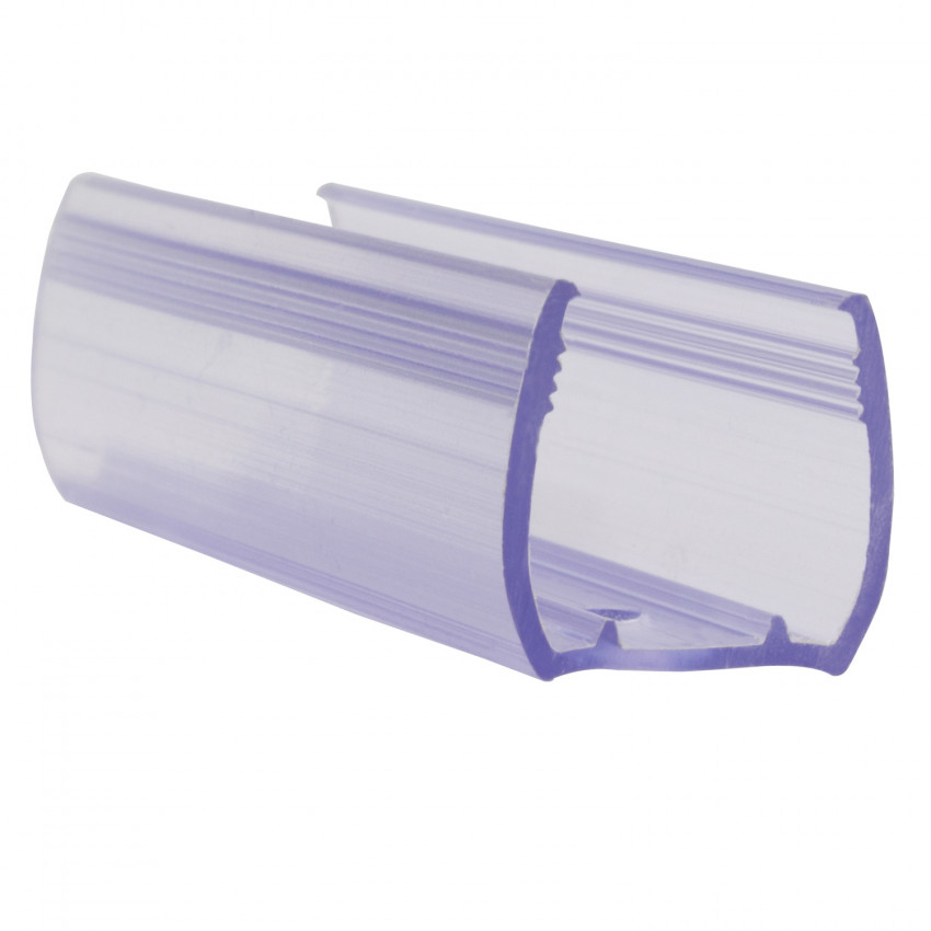 Clip de PVC Fijación para Neón LED Flexible Monocolor 