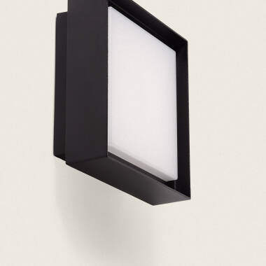 Producto de Aplique de Pared Exterior LED 8W Iluminación Cuadrado Negro Bolen