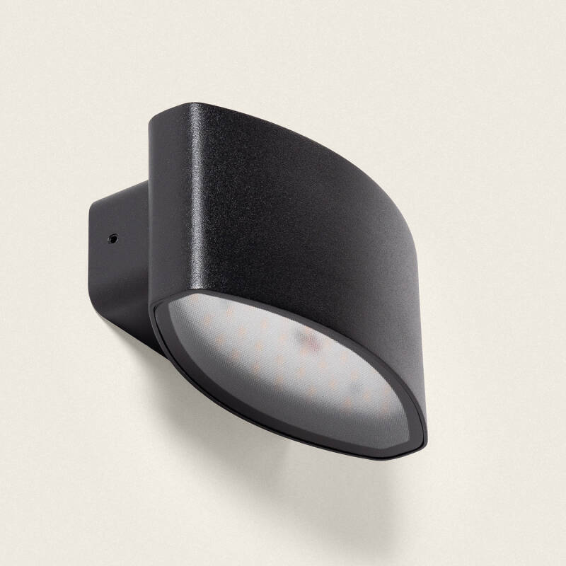 Producto de Aplique de Pared Exterior LED 12W Iluminación Rectangular Negro Masha