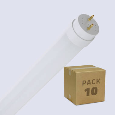 Tubo LED T8 Cristal 60cm Conexión un Lateral 9W 140lm/W (Pack 10 un)