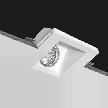 Producto de Aro Downlight Integración Escayola/Pladur Cuadrado Accent para Bombilla LED GU10 / GU5.3  Corte 123x123 mm UGR17