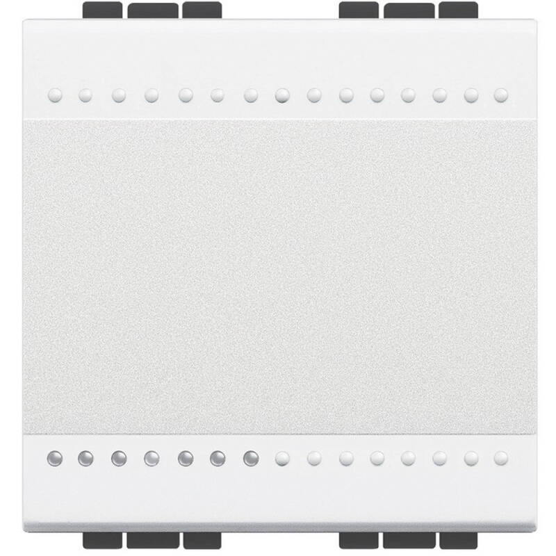 Produto de Mecanismo Interruptor Cruzado 2 módulos 16 AX 250V AC Terminal de Parafuso BTicino Living Light N4004M2N