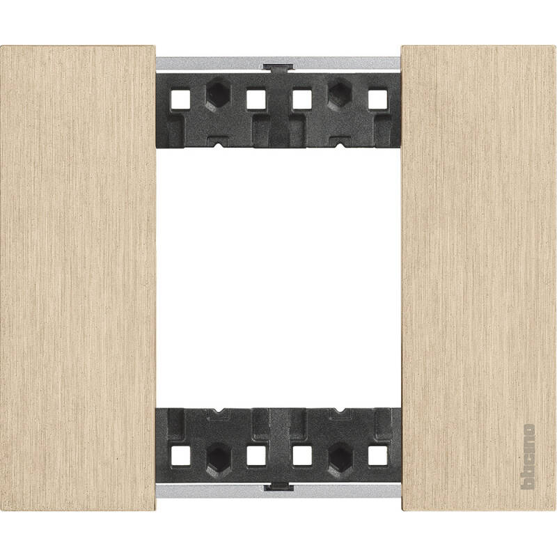 Producto de Placa Embellecedora 2 Módulos Metales BTicino Living Now KA4802N_