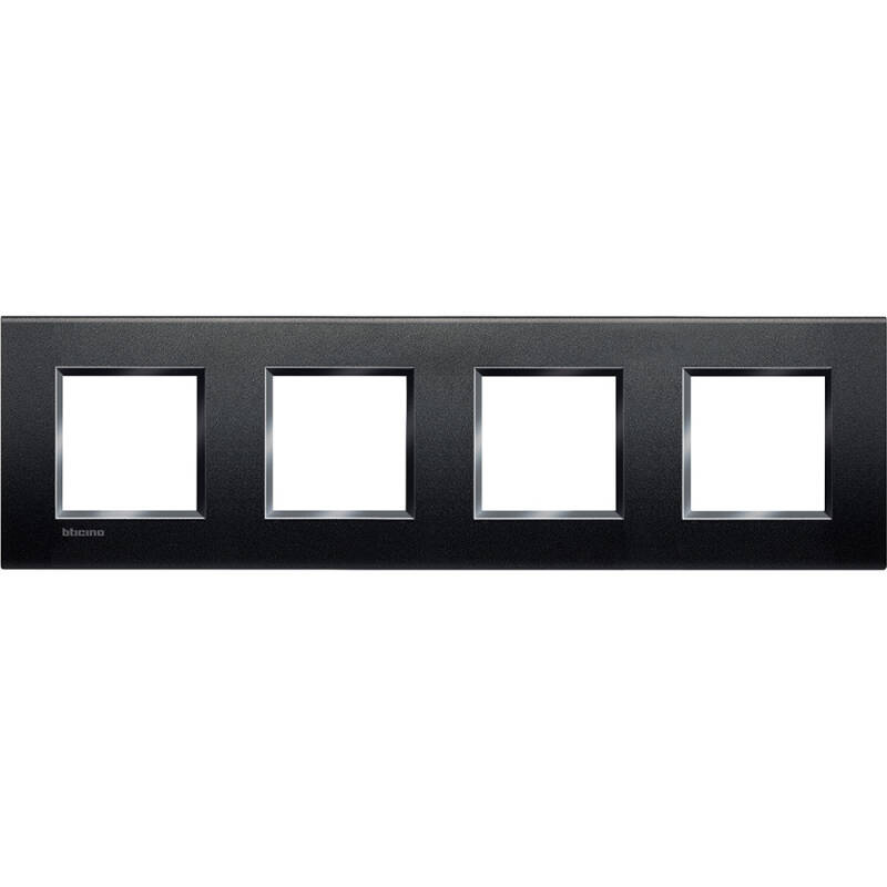 Producto de Marco Cuadrado 4x2 Módulos BTicino Living Light LNA4802M4BI