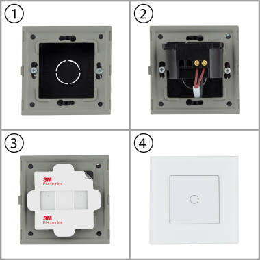 Produto de Interruptor WiFi Táctil Simples Modern