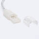 Producto de Conector Doble con Cable para Tira LED Autorrectificada 220V AC SMD IP65 Ancho 12mm Monocolor