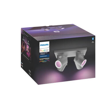 Produto de Aplique de Teto LED White Cor Argenta 4x6W PHILIPS Hue 