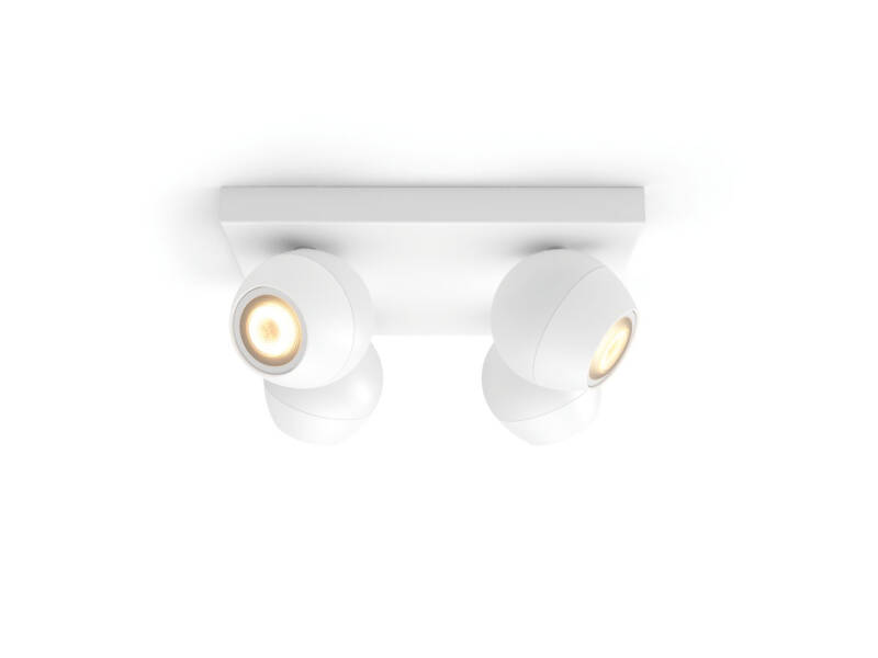 Producto de Lámpara de Techo White Ambiance 4 Focos GU10 PHILIPS Hue Buckram