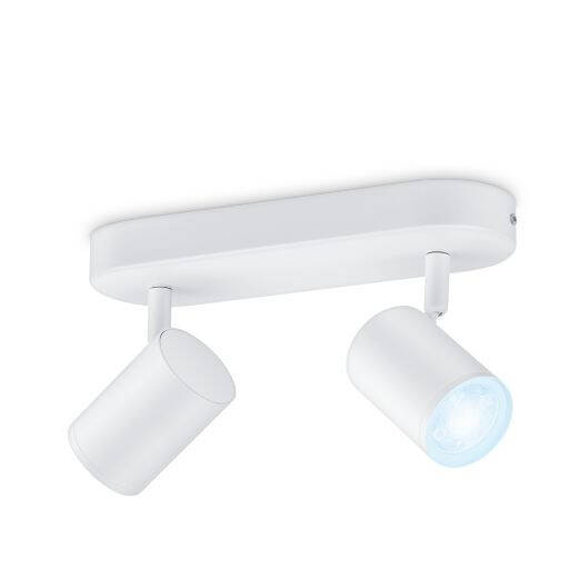 Produto de Candeeiro de Teto LED Regulável CCT Smart WiFi+Bluetooth 4.9W Dois Focos WiZ Imageo