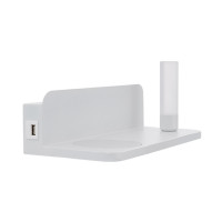 Aplique LED Halo 3W con Cargador Inalámbrico y USB      