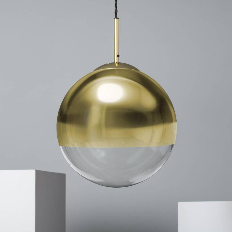 Producto de Lámpara Colgante Metal y Cristal Yelitza Gold