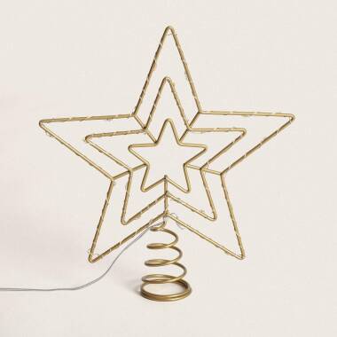 Producto de Estrella LED para Árbol de Navidad Metal con Batería Jaione