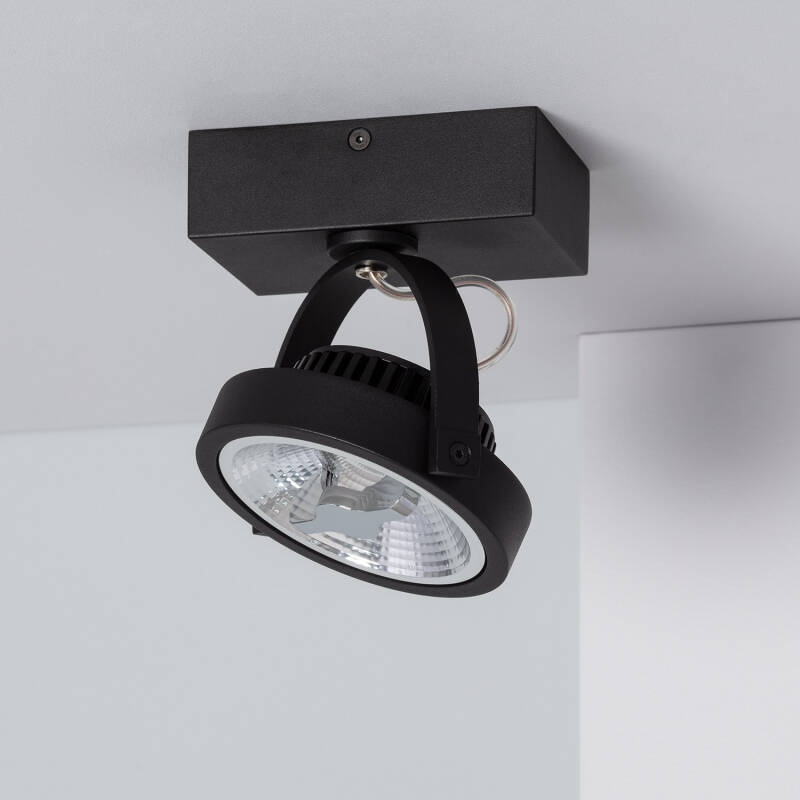 Producto de Foco LED 15W CREE de Superficie Direccionable AR111 Regulable Negro