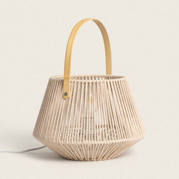 Candeeiro de Mesa Corda Diantha Bege