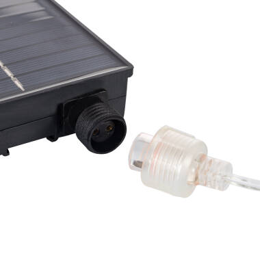 Produto de Fita LED Exterior Solar RGB 3V DC 30LED/m 5m IP65 Largura 8mm Corte a cada 3cm