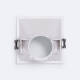 Producto de Aro Downlight Cuadrado 45º Bajo UGR para Bombilla LED GU10 / GU5.3 Corte 85 x 85 mm