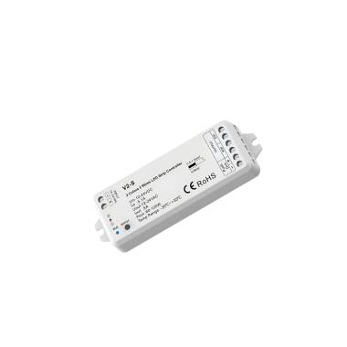 Producto de Controlador Regulador Tira LED CCT 12/24V DC 2 Canales compatible con Pulsador y Mando RF