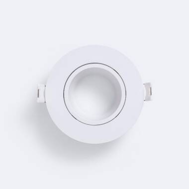 Producto de Aro Downlight Circular Basculante para Bombilla LED  GU10 / GU5.3 Corte Ø 75 mm