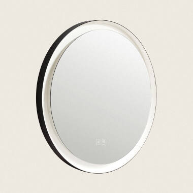 Espelho Casa de Banho com Luz LED e Anti-embaciamento Ø60 cm Nahia