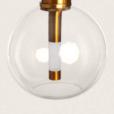 Produto de Candeeiro Suspenso LED 5W Metal e Vidro Ludvika