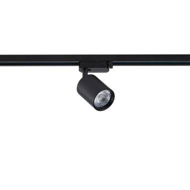 Foco Carril LED Monofásico 10W Regulable New Mallet Negro No Flicker UGR15