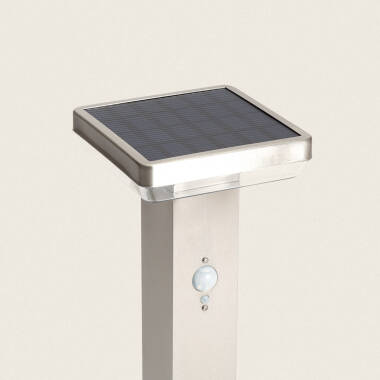 Baliza de Pie Exterior Solar LED 5W 50cm Aluminio con Sensor de Movimiento Barton Square