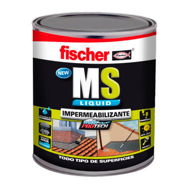 Impermeabilizante MS Líquido 1Kg Telha Marrón FISCHER 534616