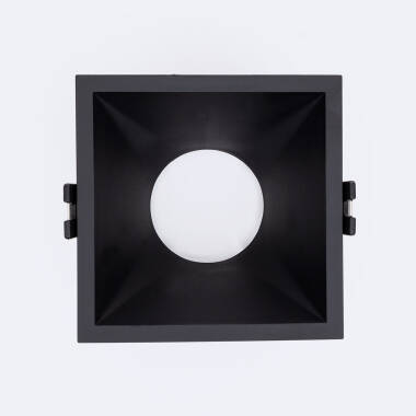 Producto de Aro Downlight Cuadrado Bajo UGR para Bombilla LED GU10 Corte 85x85 mm