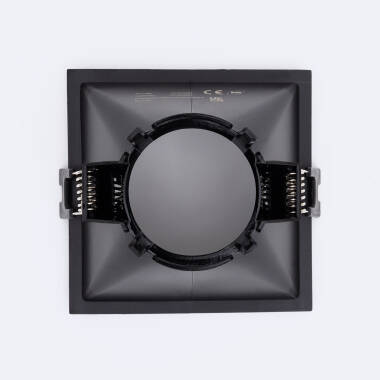 Producto de Aro Downlight Cuadrado Bajo UGR para Bombilla LED GU10 Corte 85x85 mm