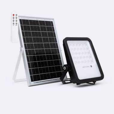 Foco Solar Exterior LED Nurda 10W 1200 lm IP65 con Control Remoto