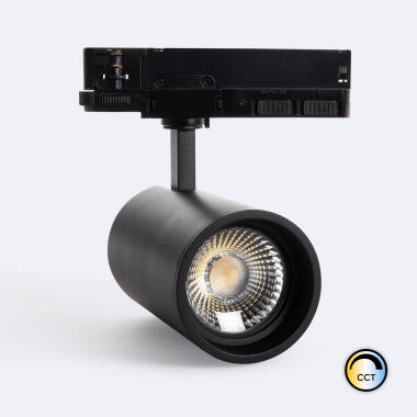 Foco Carril LED Trifásico 40W Marí CCT º Preto para Loja de Roupa