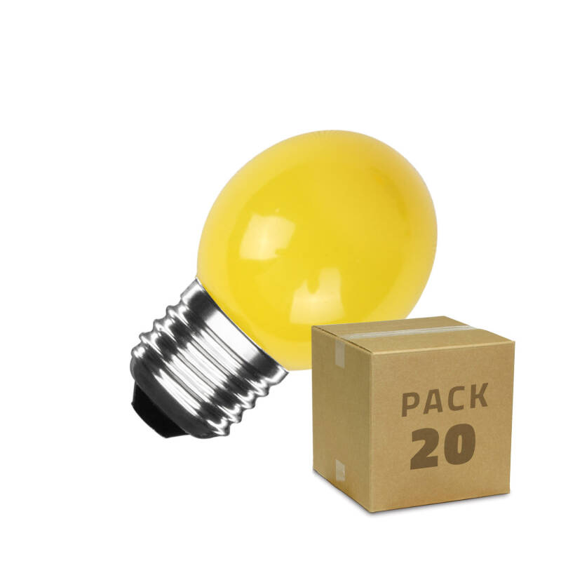 Producto de Pack 20 Bombillas LED E27 3W 300 lm G45 Monocolor