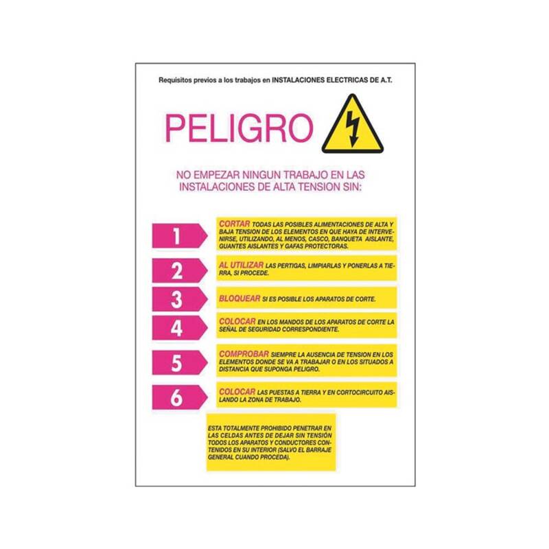 Produto de Pack 6 Unidades Cartaz PVC Pré-Requisitos CATU AP223R