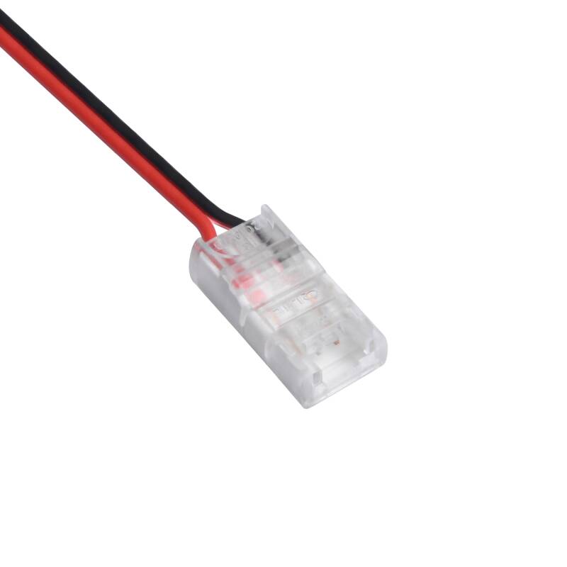 Fotografía del producto: Conector Hipopótamo con Cable para Tira LED Monocolor 12-24V DC Ancho 8 mm