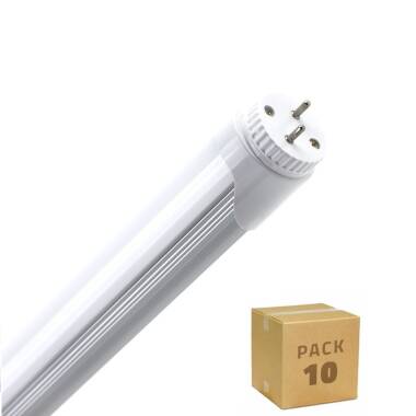 Tubo LED T8 G13 60 cm Alumínio Conexão Uni-Lateral 9W 120lm/W Branco Neutro (Pack 10 un)