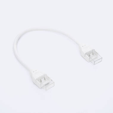 Conector Hipopótamo Doble con Cable para Tira LED Autorectificada 220V AC COB Silicone FLEX Ancho 10 mm Monocolor