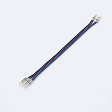 Conector Duplo com Cabo para Fita LED IC Digital SPI 24V DC COB Largura 10mm