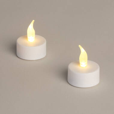 Pack 2 Velas LED Mini con Batería Hobley