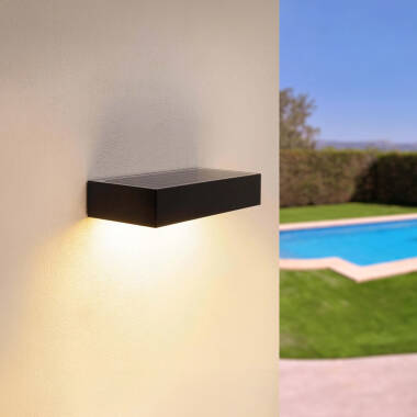 Producto de Aplique de Pared Exterior LED 6W Karl Solar Negro