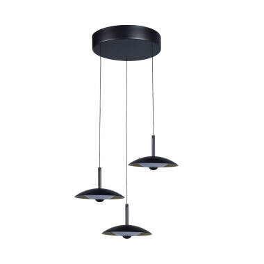 Candeeiro Suspenso LED 24W Metal CCT Selecionável Shirak 3 Focos