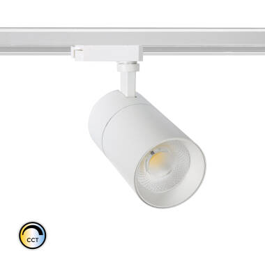 Foco LED Mallet 20W Regulável CCT Seleccionável para Carril Monofásico UGR 15