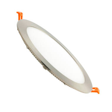 Placa LED Circular SuperSlim 18W Silver Corte Ø 205 mm