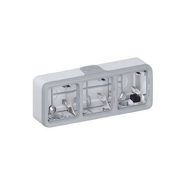 Caja de Superficie 3 Elementos Horizontal LEGRAND Plexo 069680