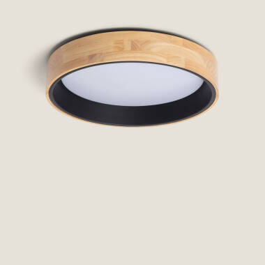 Plafón LED 20W Circular Madeira Ø470 mm CCT Selecionável Dari