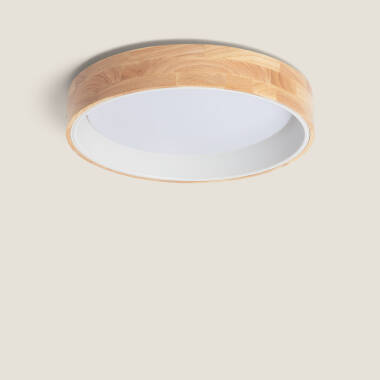 Plafón LED 20W Circular Madeira Ø470 mm CCT Selecionável Dari